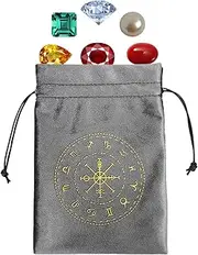 Tarot Bags and Pouches - Drawstring Pouch for Dice | Drawstring Pouch for Tarot Deck Storage, Jewelry Storage Bag, Small Playing Card Holder Bags