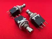 1pc DPDT Latching On/On Foot Switch Guitar Effects Pedal Metal Stomp Box 6pin