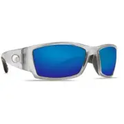 Costa Corbina Silver Frame Sunglasses w/Blue Mirror 580G Lenses 06S9057-90571862