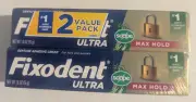 Fixodent Ultra Max Hold Plus Scope Secure Denture Adhesive, 1.8oz, 2 PACK