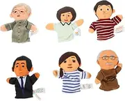 ADOCARN 1 Set Educational Finger Puppets Human Model Finger Dolls for Creative Role Characters for Storytelling and Imagination