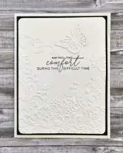 Handmade Sympathy Card: Bereavement Card Finding Comfort Deepest Condolences