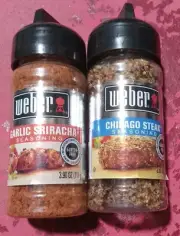 Weber - Garlic Siracha & Chicago Steak - BBQ Seasoning - 2PACK