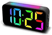 Topski Loud Alarm Clocks for Bedrooms Heavy Sleepers, Digital Clock with Night Light, Large Display, Dual Alarm, Snooze, Dimmable Bedside Alarm Clock for Kids Teens Boys Girls