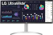 LG 34WQ650-W 34 Inch 21:9 UltraWide Full HD (2560 x 1080) IPS Monitor, 100Hz Refresh Rate with RGB 99% Color Gamut, VESA DisplayHDR 400, USB Type-C, AMD FreeSync, Tilt/Height Adjustable Stand