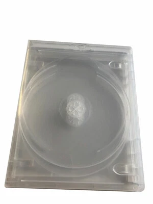 New Clear 15 MegaDisc 15mm Blu-ray Replacement Case Holds 4 Discs (4 Tray) box