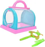 1Set Insect Observation Cage Mesh with Tweezer Magnifying Glass for Outdoor Exploration Educational Fun and Nature Learning