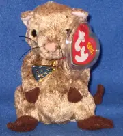 TY LOUIS the MOUSE BEANIE BABY - MINT with MINT TAG