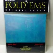 Yasutomo Fold'Ems Origami Aurora Wave - 4502 - 5-7/8" square 8 sheets - NEW