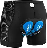 [JEPOZRA] Men's Cycling Underwear Shorts 3D Padded Bike Shorts Breathable Quick Dry Pants