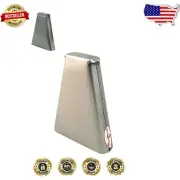 Lightweight Salsa Deep Hand Bell - Durable Alloy Steel with Brushed Steel Finish