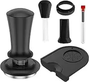 RdjEokf Coffee Espresso Tamper Set, Stainless Steel Coffee Tamper Set, 51 Mm Espresso Tamper, Barista Espresso Kit, for Espresso Machine (02)