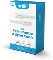 ANIK AT1216 3A USB Type-C to Lightning MFI Charge Cable 1M