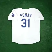 Brad Penny 2004 Los Angeles Dodgers Cooperstown Home White Jersey w/ Patch