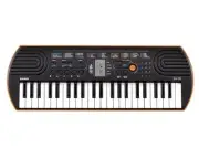 Casio Mini Keyboard SA-76 44 key Black & Orange Electronic Battery Powered