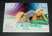 2017 Benchwarmer DANI MATHERS Dreamgirls Green Foil Autograph/10 Playboy PMOY