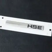 1x Matte Black Silver HSE Plastic Badge Emblem Decal Sticker Luxury Sport Bumper (for: Peugeot)
