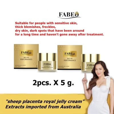 2x FABEO young face cream,blemishes, freckles,acne,brightens,Anti wrinkles 5g.