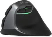 DELUX Small Wireless Ergonomic Vertical Mouse, Dual Mode M618mini DB-Grey