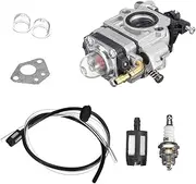 jingfei Motorcycle Carburetor 15mm 2 Stroke Carburettor for 43Cc 47Cc 49Cc 50Cc 52Cc Scooter ATV Dirt Bike Lawn Mower