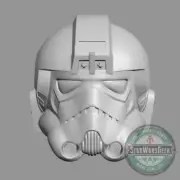 Imperial TIE Pilot Star Wars helmet custom head for action figures