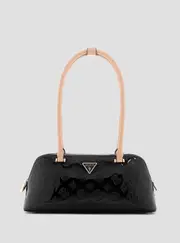 GUESS Women's Black Logo Arnela Shoulder Satchel Bag