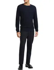 [Marcs] Thalis Textured Merino Knit in Navy