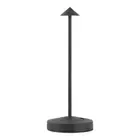 Cordless Table Lamp Rechargeable 3 Color Dimmable Portable Modern Lamp (Black)