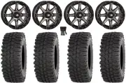 High Lifter HL10 14" Wheels Smoke 27" BDC Tires Polaris Ranger XP 9/1K