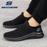 在飛比找蝦皮商城精選優惠-Skechers 斯凱奇 情侶時尚輕質跑步鞋 套腳運動鞋 網