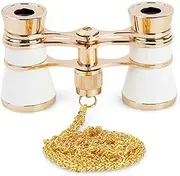 Opera Glasses Optical Binoculars Lens Theater Handle Telescope Viewing Tool Delicate Rust Resistant Camping Girls White Chain