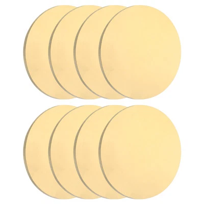 8pcs Brass Sheets, 0.04" Thickness x 0.79" Diameter Brass Round Plate, Yellow