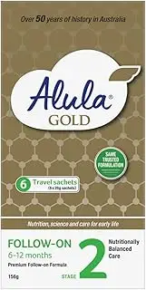 ALULA GOLD STAGE 2 FOLLOW-ON FORMULA 6-12MTHS, STICKPACK 6 x 26g