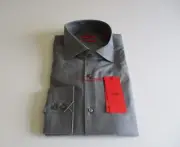 Hugo Boss C-Gerald Regular Fit Woven Men’s Dress Shirt Charcoal 41|16 $155 NWT