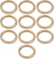 eMagTech 10Pcs Pit Bike Copper Exhaust Gasket Fits Monkey Bike Compatible with Honda C90 90cc 110cc 125cc 140cc 32 x 24.5mm Motorcycle Accessories