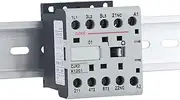 HAODEE CJX2-K 220V 50/60Hz 6A 9A 12A Mini AC Contactor Din Rail 3P 3main 1NO/3main 1NC Coil Voltage (Size : CJX2-K-0601)
