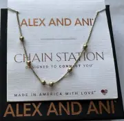 Alex and Ani Chain Station Expandable Necklace