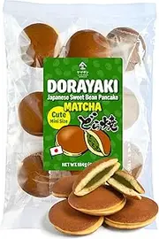 YAMASAN KYOTO UJI Dorayaki Japanese Matcha Sweet Bean Paste Pancake, Traditional Japanese Wagashi Sweets, Cute Mini Size, Matcha Candy, Individually Wrapped, Made in Japan (184g)
