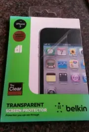 Genuine Belkin Tru Clear Transparent Screen Protector (2 included) for iPhone 5