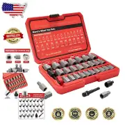 27Pcs Screw Extractor Set for Stripped Bolts - Corrosion Resistant & Durable