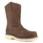 IRON AGE Men's 11" Solidifier Composite Toe Pull On Moc Toe Waterproof Work Boot