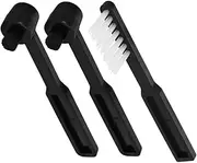 SUPVOX 3Pcs Sturdy Bristles Stylus Cleaner for Turntables Static Design for Record Maintenance Compatible with Vintage Players Convenient Storage
