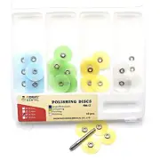 Dental Polish Discs Gross Reduction Contouring Double sided Mandrel Stripes Set