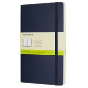 Moleskine Classic Plain Soft Cover Notebook Student Journal L Sapphire Blue