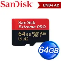 在飛比找AUTOBUY購物中心優惠-SanDisk 64GB Extreme Pro Micro