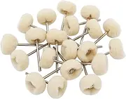 PHYHOO Polishing Wheel Set Mounted Cotton Soft Fine 3/32 Shank Buff Wheels Shank for Dremel Rotary Tools Accessories Pack of 20 Pcs