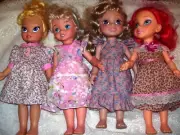 Four NG Creations Dress Sewing Patterns fits 16" Disney Toddler Princess Dolls