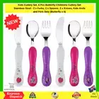 Kids Cutlery Set 6 Pcs Butterfly Childrens Cutlery Set Stainless Steel | NEW AU