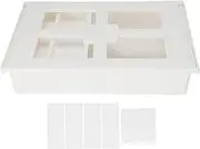 ANKROYU Drawer Box Cabinet Drawer Organizer Storage Container Durable Space Saving Under Desk Organizer for Home Office Supplies ABS PP Plastic (S) (M) (L)