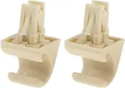 fhtpr 2Pc Sun Visor Clip Hook,Fit For Toyota, Camry Corolla Highlander Prius RAV4 Car Interior Sunvisor Fastener Clip Trim Bracket Car Visor Retaining Clip(Beige)